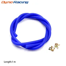 Mangueira de vácuo de silicone dynoracing, tubo de silicone, mangueira refrigerante azul id: 3/4/5/6mm od: 8/9/10/11mm