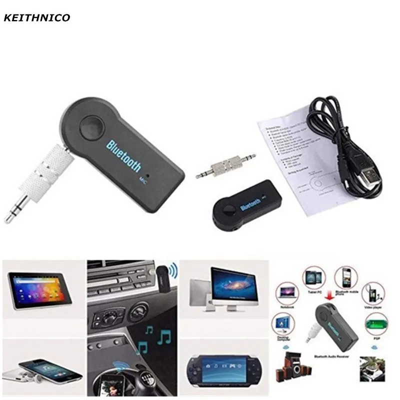 3.5mm Jack Aux Handsfree Wireless Car Bluetooth Receiver Adapter For Headphone