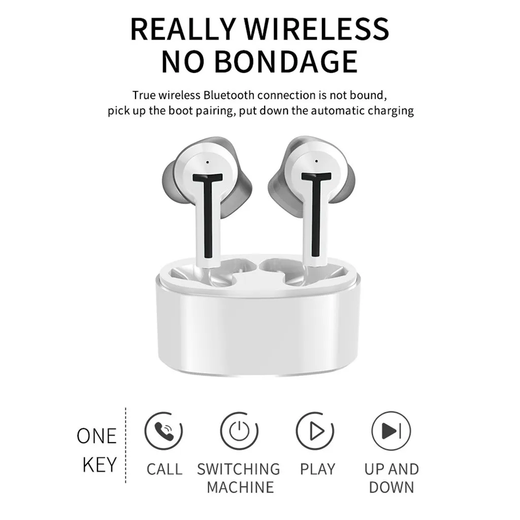 VOBERRY Беспроводной Bluetooth гарнитуры громкой связи Bluetooth стерео гарнитура С микрофоном двойные наушники для huawei P30 P30 Pro