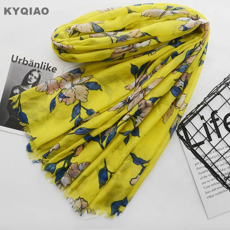 BOHEMIAN yellow scarf for women autumn spring winter Spain style brand