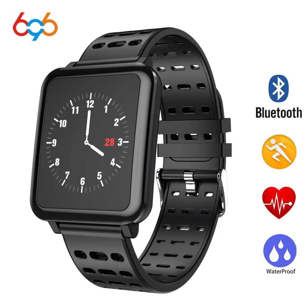 696 NEW T2 Smart Bracelet Color Screen Exercise Step Counting Heart Rate Calorie For Sports Watches Mens Clock Timer Waterproof