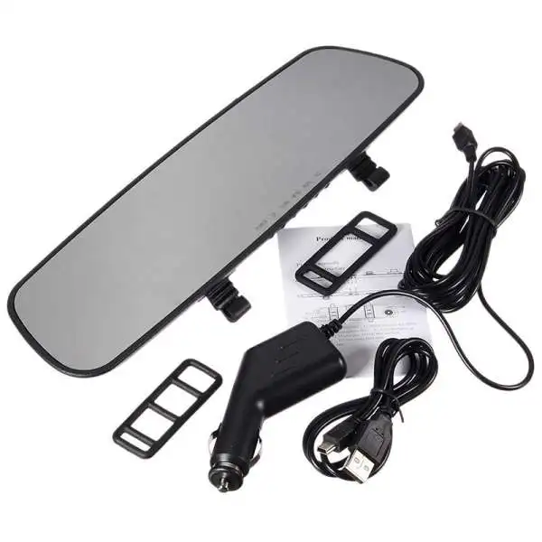 Extraordinary Offers Car DVR Car Camera Full HD 1080P Dash Cam Video Recorder Rearview Mirror Digital Car Camera Vehicle DVR Night Vision Camcorder
