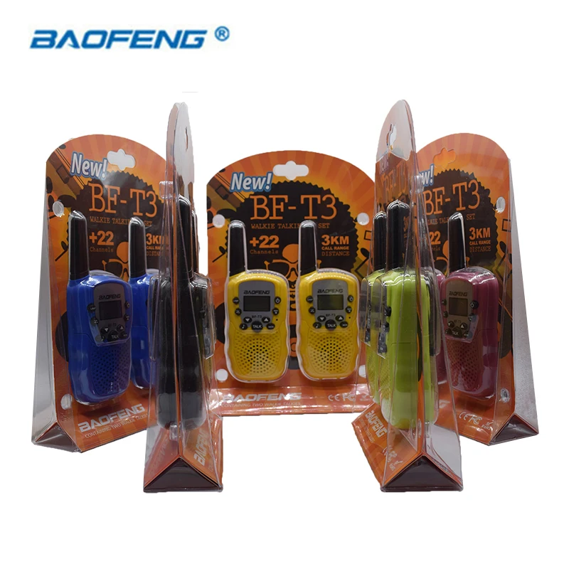 2 шт. Baofeng T3 Мини Walkie Talkie дети радио 0 5 Вт 8/22CH ЖК дисплей Дисплей любитель