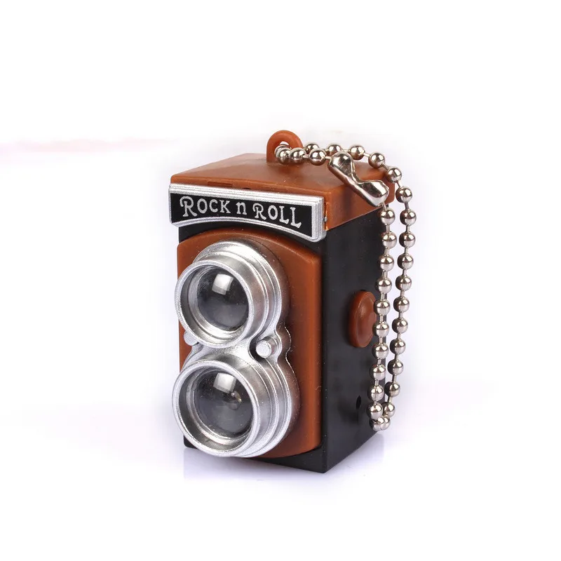 

Four-color Retro LOMO Camera Decoration Pendant LED Flash Shutter Vocal LED Key Holder Photography lover Memorial Gift