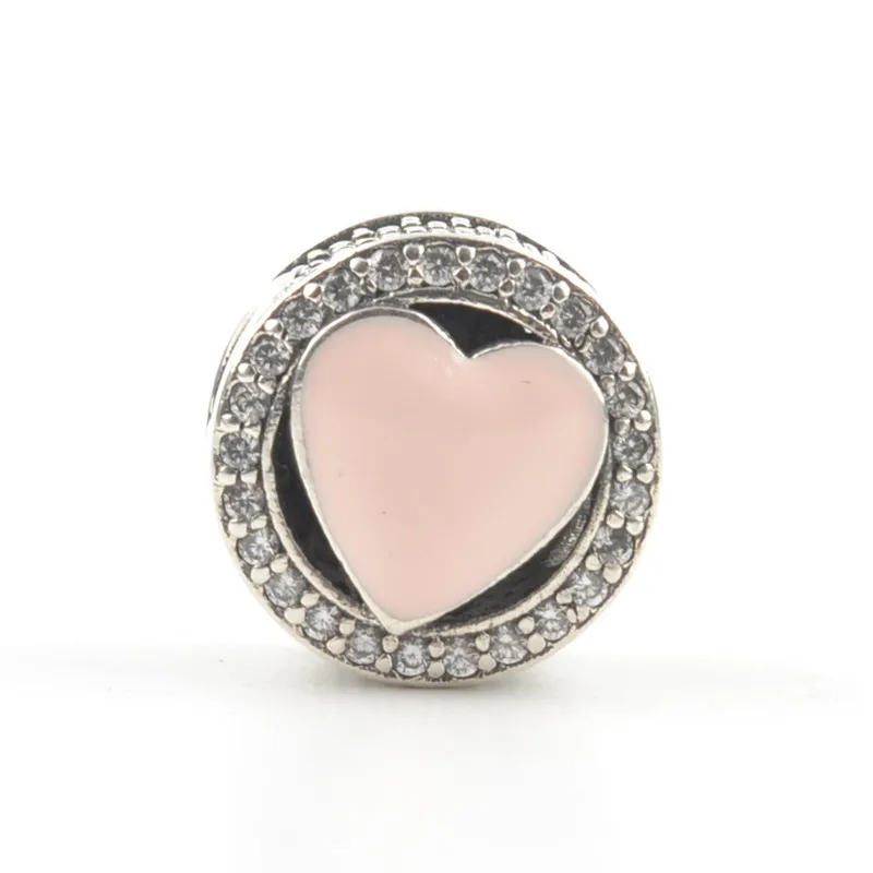 2018 Summer Authentic 925 Sterling Silver European Heart Shape Charm Beads Fit Pandora Bracelet Original Jewelry | Украшения и