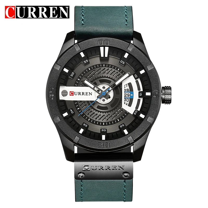 

Relogio Masculino 2017 Men's Military Sport Quartz Watch Curren Watches Men Brand Luxury Leather Waterproof Wristwatch Man Clock