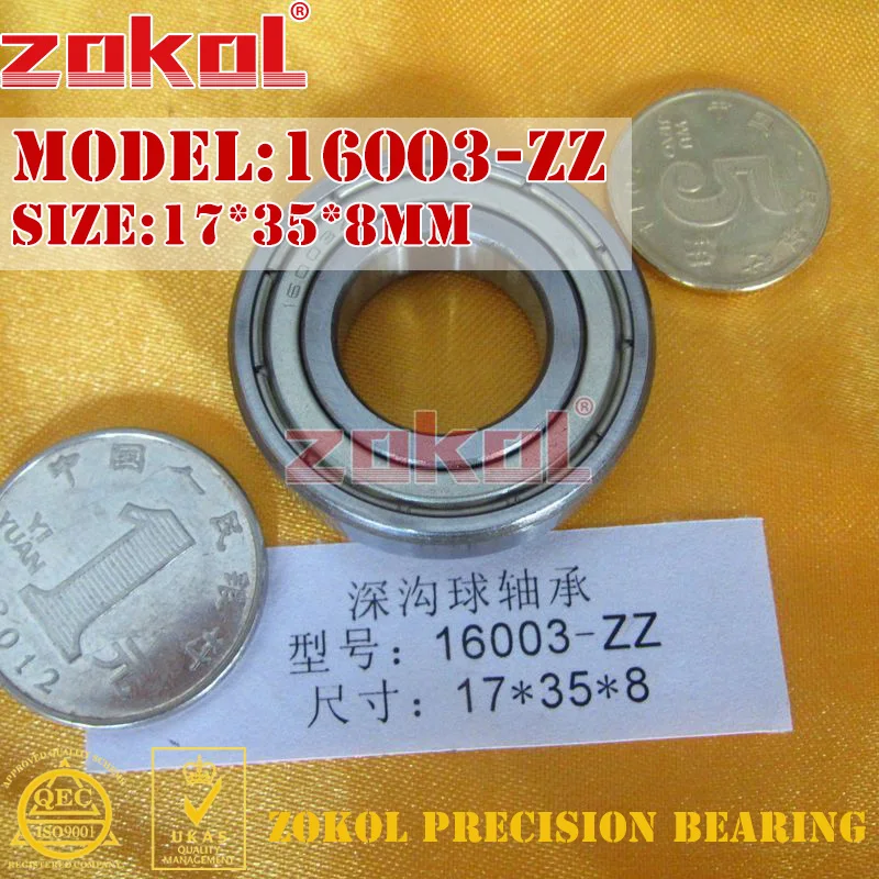 ZOKOL16003Z bearing 16003 ZZ Z1 16003 ZZ Deep Groove ball bearing 17*35 ...