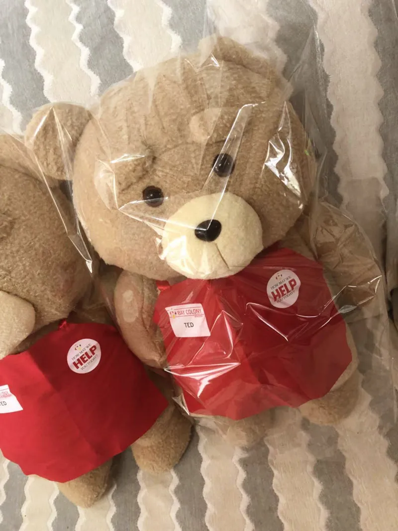High Quality 45cm58cm Ted Bear Plush Toys Movie Ted 2 Stuffed Plush Teddy Dolls Gifts For Kids And Friends 9