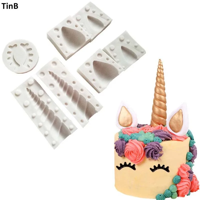 

Birthday Unicorn Animalsl Silicone Mold Fondant Mould Cake Decorating Tools Chocolate, Gumpaste, Sugarcraft, Kitchen Gadgets