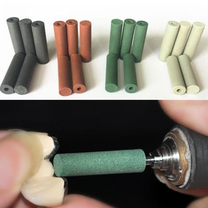 Шт./кор. 100, материалы для зуботехнической лаборатории резиновые Полировочная гранула зеленый/коричневый/черный/серый