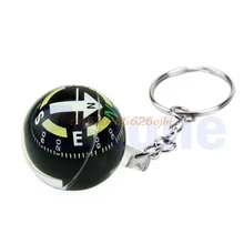 Мяч Компас брелок заполненный жидкостью для пеших прогулок кемпинга путешествия на открытом воздухе выживания# H030