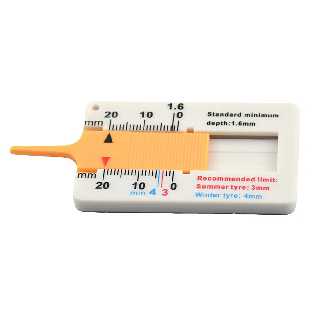 

Depth Gauge Car Wheel Measure Plastic Motorcycle Tyre Tread Test Tool Portable Thick Metric 0-20mm