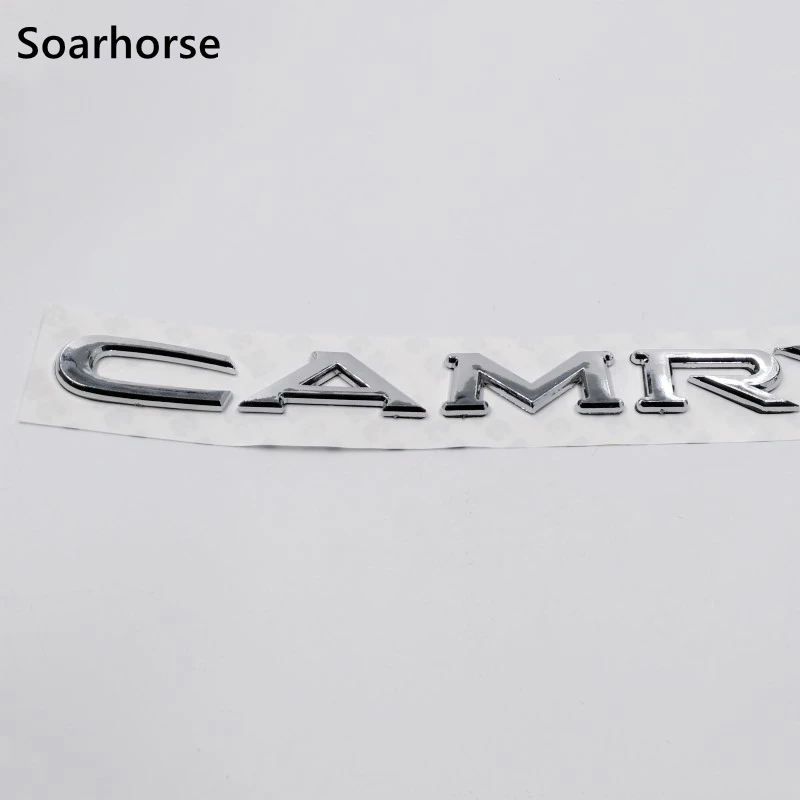 

3D Chrome ABS Silver Car Emblem Sticker For Toyota Camry Letter Logo Badge Nameplate Deca