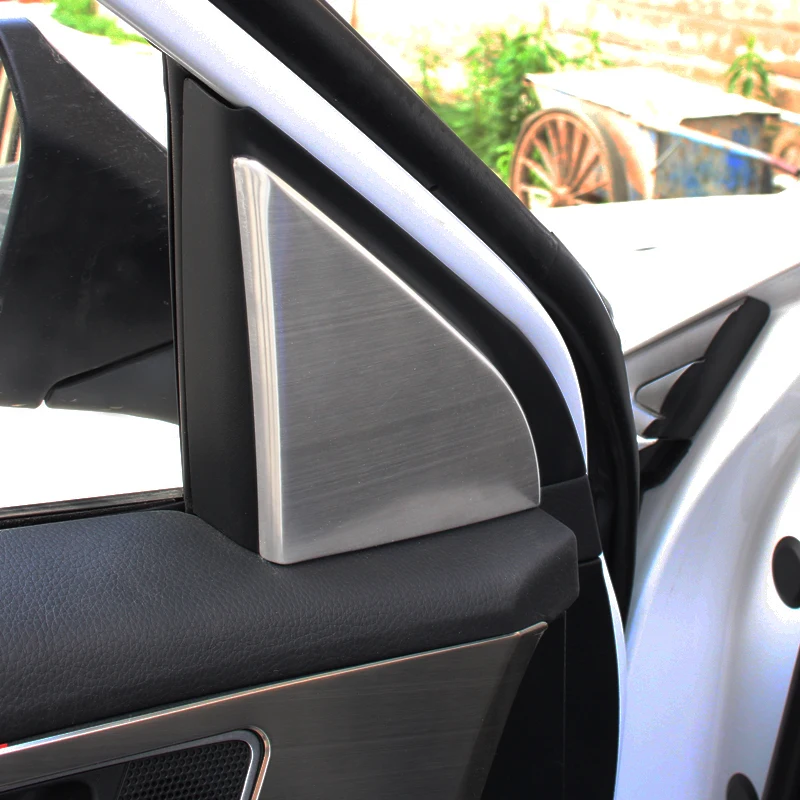 

automobile car covers accessories chromium styling stainless steel column name decoration inside triangu FOR Hyundai Mistra