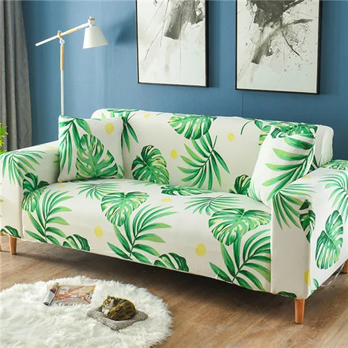 Мультфильм мягкий эластичный чехол на диван спандекс современный полиэстер угловой диван покрывало для дивана стул протектор гостиной - Цвет: 8