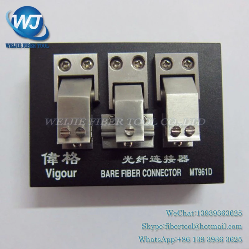 

Vigour MT961D High Precision Bare Fiber Connector V type slot fiber optic connector MT-961D naked optical fiber connecting tool