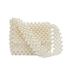 Ручной работы из бисера для женщин сумки Элитный бренд сумка с жемчугом дизайнер плеча Сумка Сияющий вечерние сумка для ужина телефон