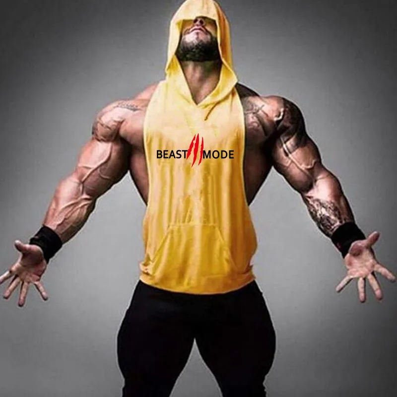 

Brand Clothing Bodybuilding Batman Fitness Men Gym Hooded Tank Top Vest Stringer Sportswear Sleeveless Shirt Hoodie Tanktop