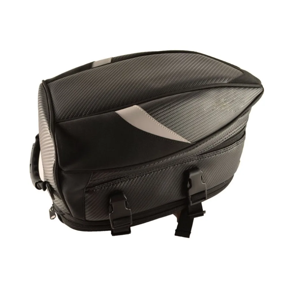 

Large Capacity Motorcycle Rear Seat Bag with Buckle Strap Waterproof Oxford Cloth Bike Rear Bag