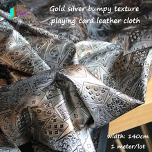 Дизайнерская Модная стильная креативная кожа, Золотая серебристая металлическая текстура, трехмерная ударная текстура, ткань для игральных карт A0193F