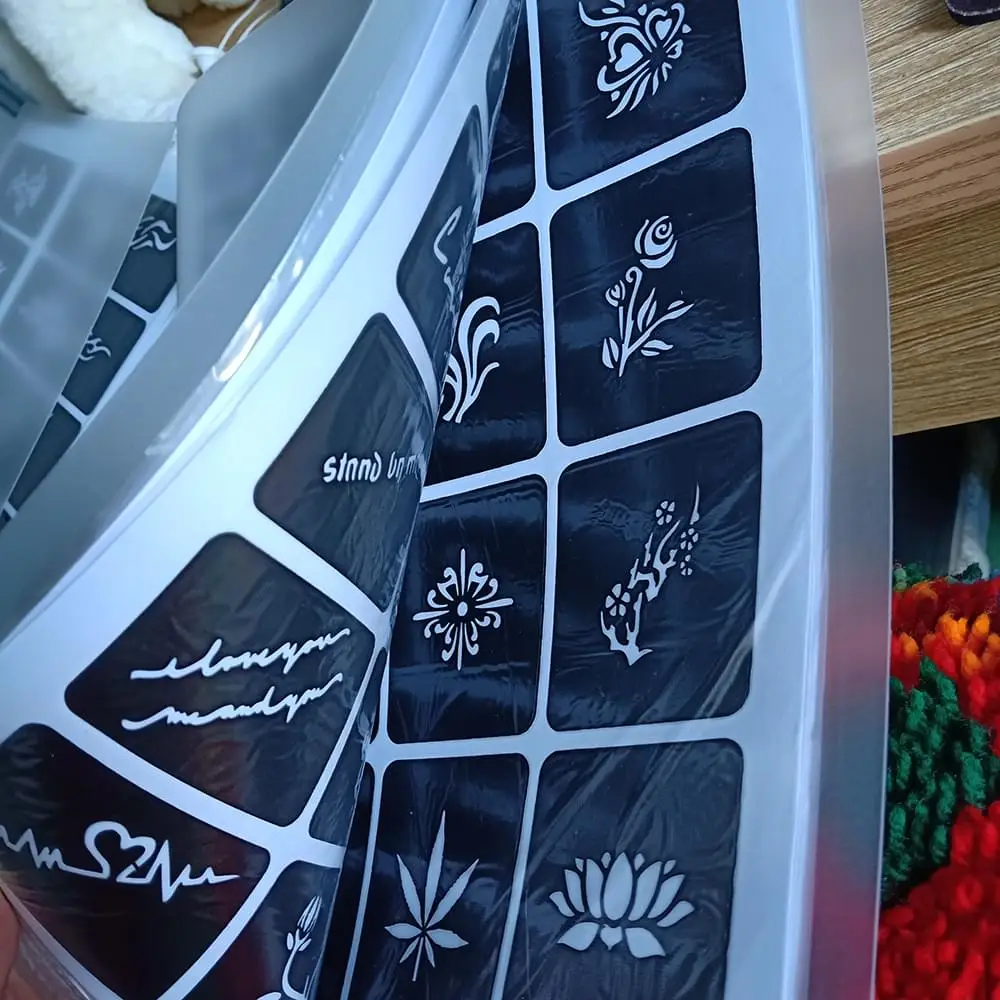 big Airbrush Tattoo Stencils For Women Kids Drawing Template Henna Tattoo Stencil For Paiting Glitter Tattoos 20sheets