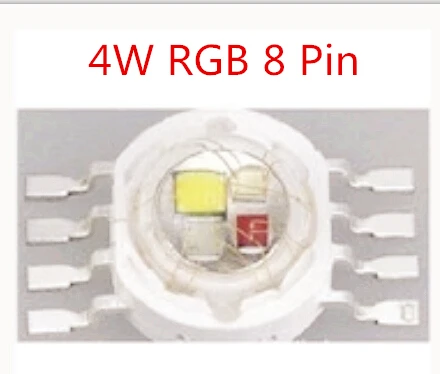 

Free shopping 10PCS/Lots 4W RGBW LED Diode 8Pins High Power 4w RGBW Diode Epistar Chip quality guarantee