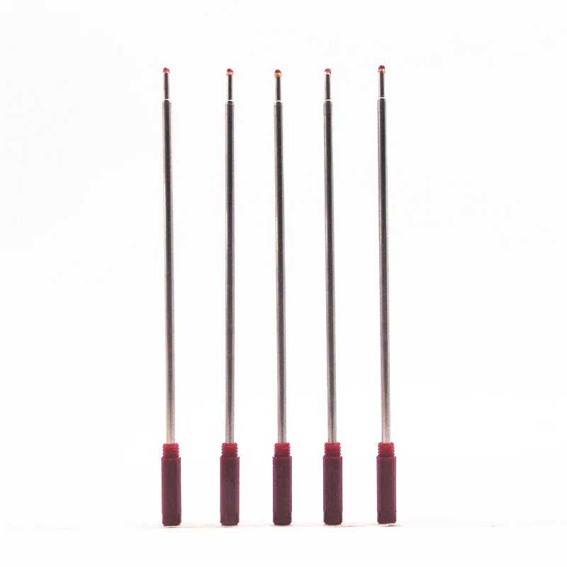 

Advanced 5pcs Red ink Refill Ballpoint Pen Suitable for types of pen Free Shipping Pencils Writing