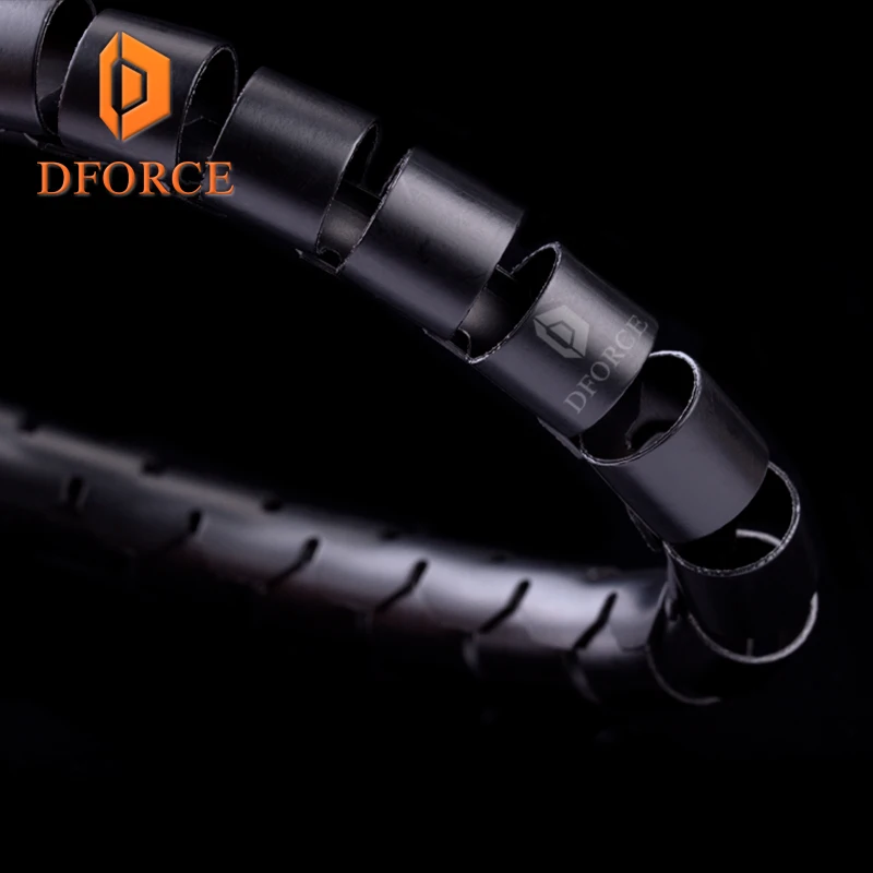 Корпус кабеля Dforce черная спиральная упаковка RepRap огнестойкая 10 мм Диаметр