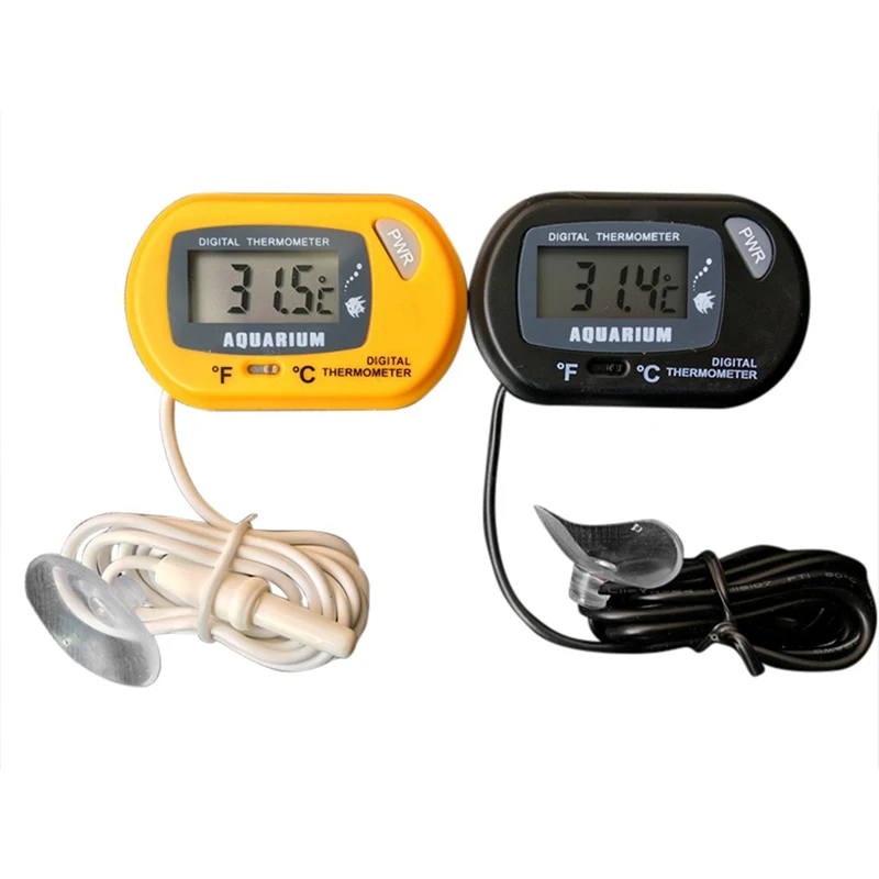 Цифровой ЖК термометр датчик экрана аквариумный термометр аквариумный рептилия присоска Тип Дайвинг коробка для домашних животных Горячая