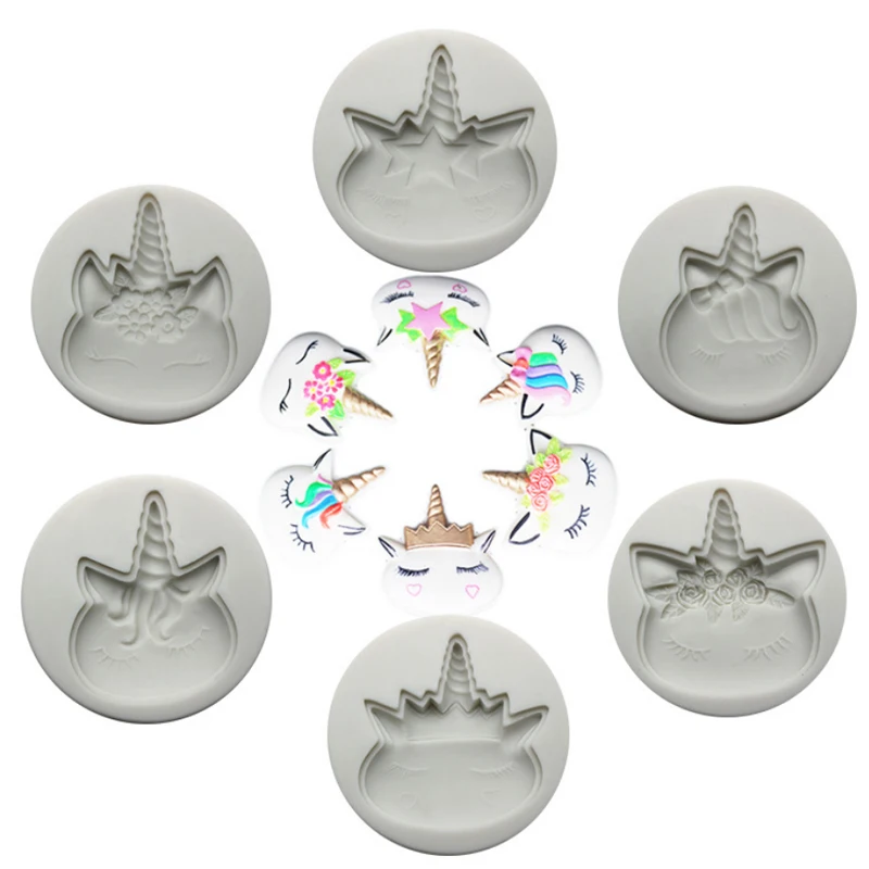 

Cute Unicorn Silicone Mold Fondant Mould Cake Decorating Tools Chocolate Gumpaste Mold, Sugarcraft, Kitchen Accessories