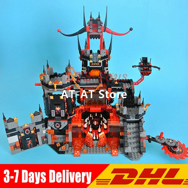 

In Stock DHL LEPIN 14019 1244Pcs Nexus Knights Jestros Building Blocks Compatible 70323 Brick Toys Gifts