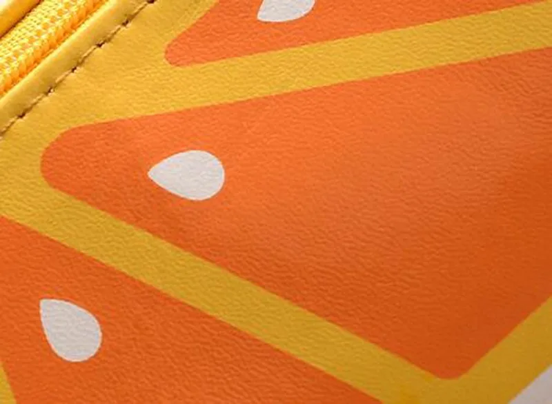 Милая косметичка в форме фруктов, арбуз, оранжевая ручка, сумки, милые канцелярские сумки, чехол для хранения карандашей, повседневный дорожный кейс для косметики