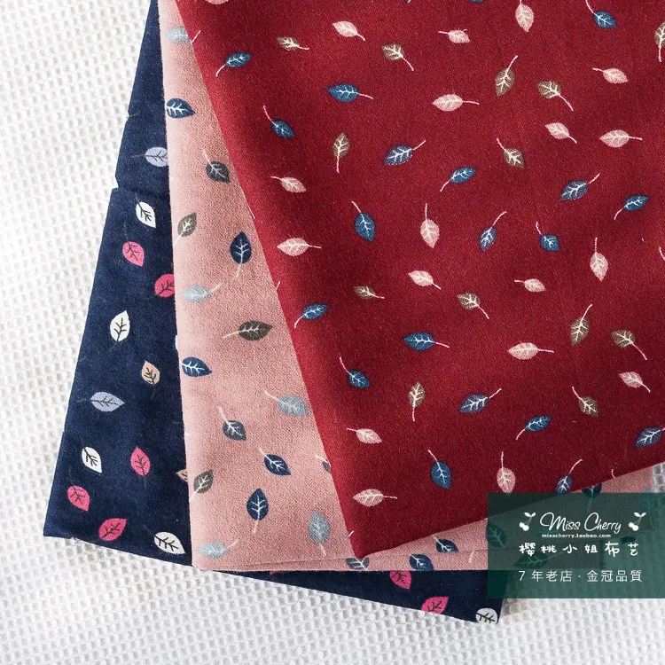 

50x145cm leaf fleece fabric plush cloth fabric particularly soft lint-free Santa Claus Christmas office blanket dress