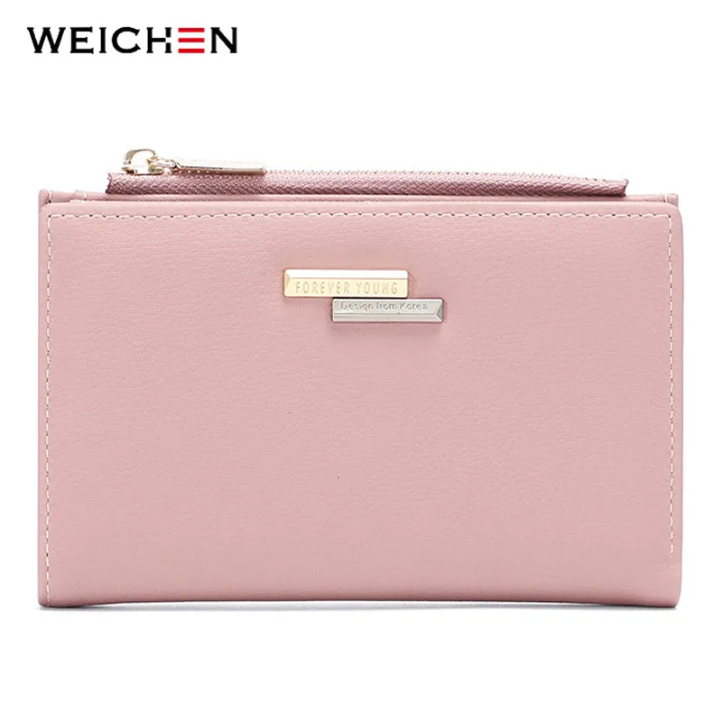 

Weichen 2019 Brand Designer Small Wallet For Women Pu Leather Female Zipper Coin Purse Card Wallets Female Ladies Short Carteras