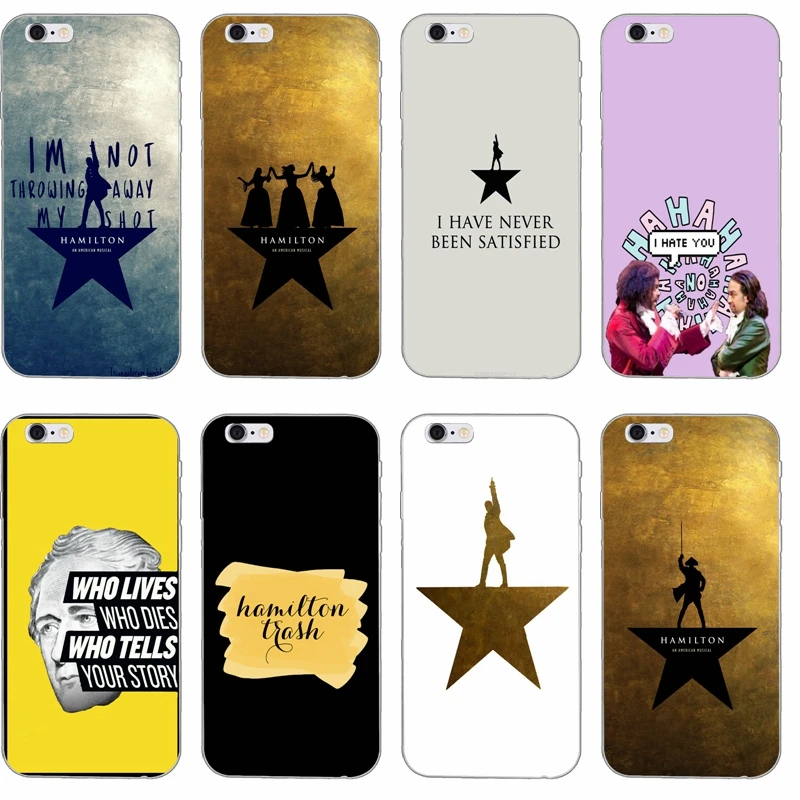 Hamilton Musical Lyrics silicone TPU Soft phone case For Apple iPhone 4