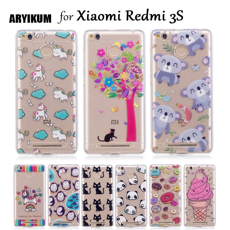 Силиконовый чехол с единорогом ARYIKUM для Xiaomi Redmi 3S Pro Prime 16 ГБ Android ясное прозрачное