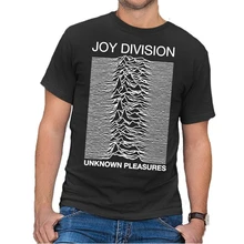 Прямая, летняя Стильная мужская хлопковая Футболка Joy Division Unknown Pleasure s m usic, черная футболка, все размеры, s m L XL 2XL 3XL футболки