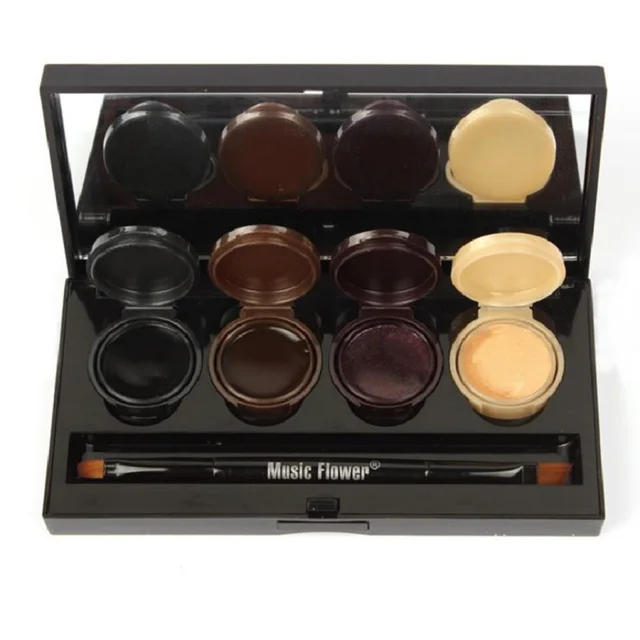 Best Buy 4 Colors Music Flower Gel Eyeliner Makeup Maquillaje Eye Liner Palette Eyeshadow Cream
