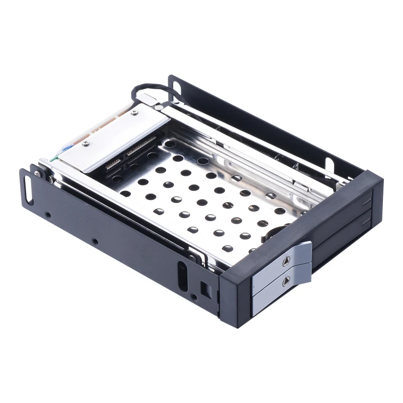 Uneatop ST2523 2.5in aluminum sata dual ssd mobile rack hard drive case sata enclosure 2.5 floppy hdd caddy for hot swap