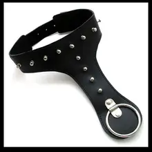 Leather sex adult collars Fetish Collar Sub chastity Leather Neck slave Collar for Men or Woman