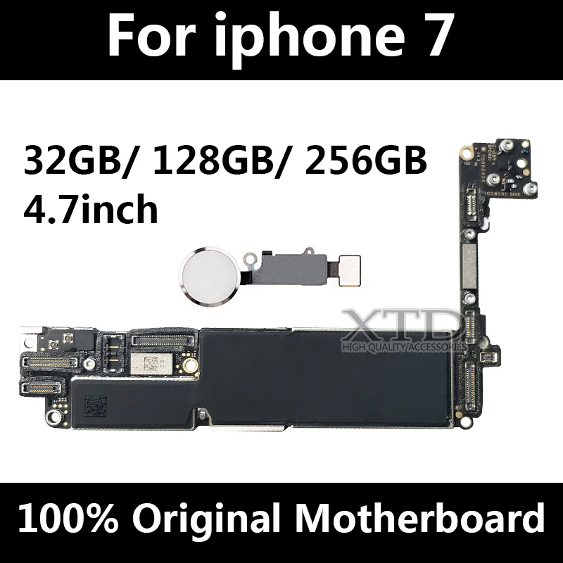 Оригинальная материнская плата для iphone 7 разблокированная телефона с сенсорным