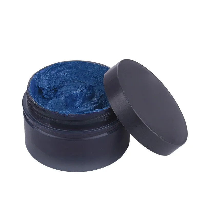 New High Quality 1pc Modeling Beauty Fashion Styling Colored Hair Mud Hair Color Wax Temporary Disposable Hair Dye Cream - Цвет: Blue