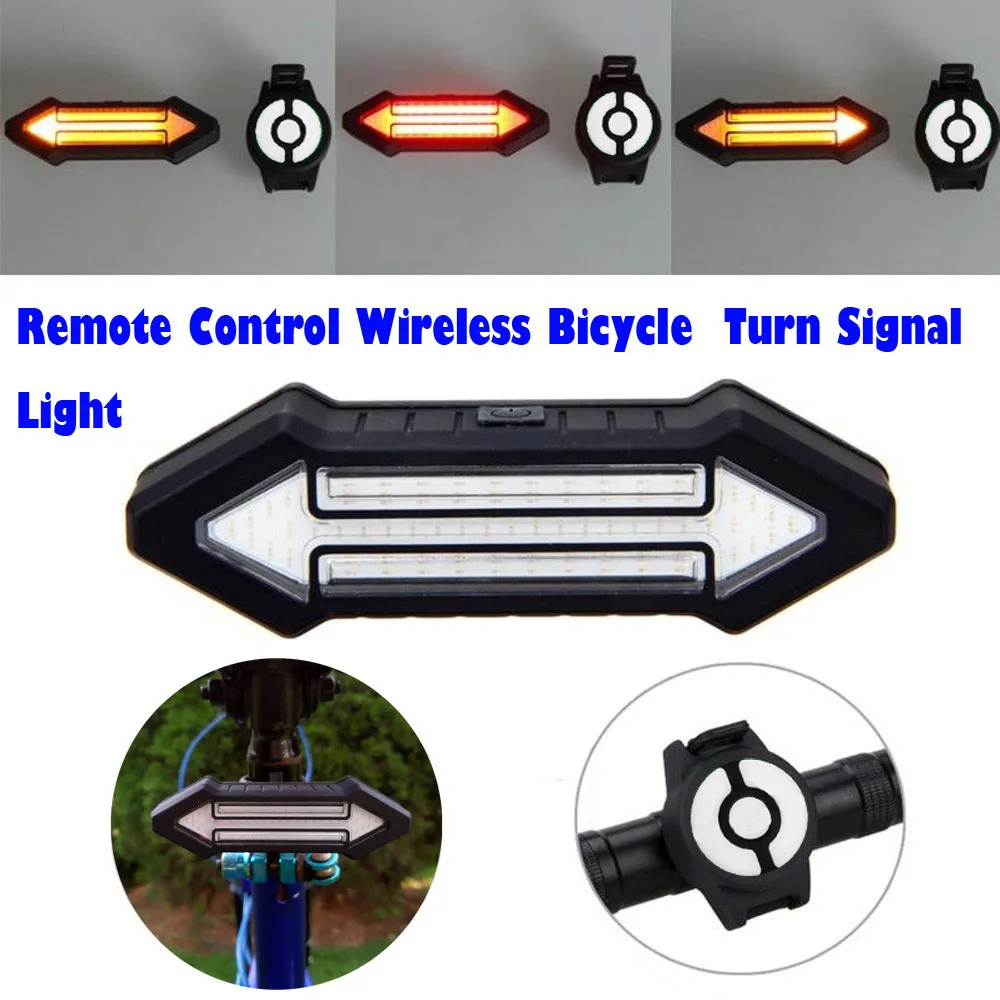 Remote Control Wireless MTB Bike Bicycle LED Taillight Turn Signal