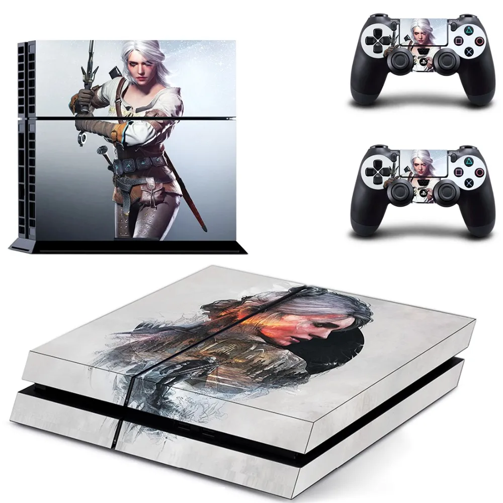 

PS4 Designer Skin Decal for PlayStation 4 Console System and PS4 Wireless Dualshock Controller - The Witcher 3: Wild Hunt