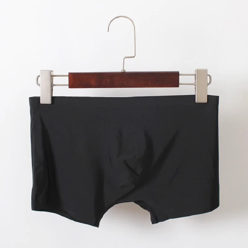 Men's Ice Silk Traceless Boxer Shorts Translucent Ultra