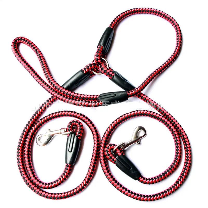 4 Colors Double Dog Leashs for Two Dogs Couple Dogs Walking Leash