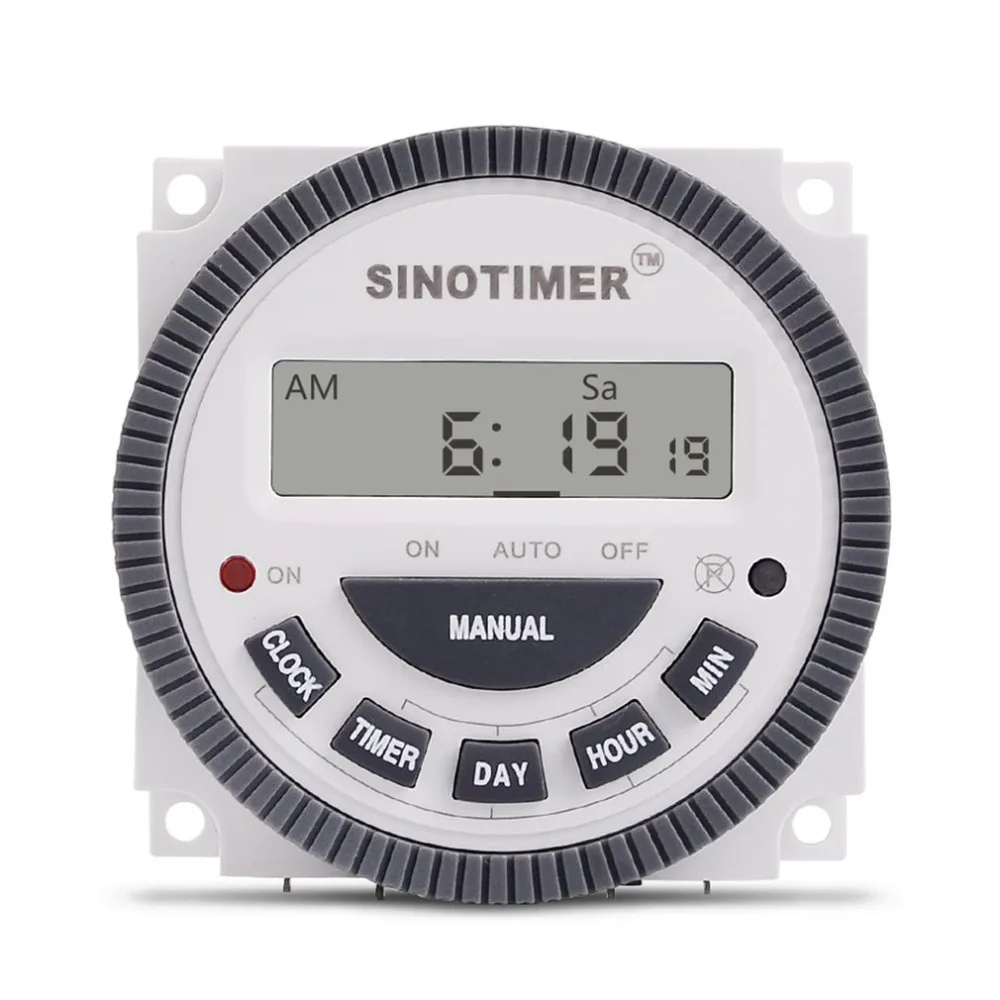 SINOTIMER 220V 10A Weekly 7 дней программируемый цифровой реле времени управление таймером