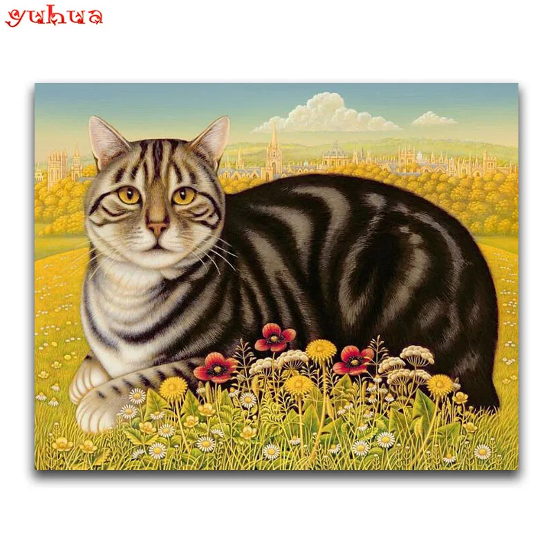 вышивка - котик (полосатый). фрэнсис из castle cats. касл кэтс ньют. кастл кэтс конан и фрэнсис. фелидэ felidae.