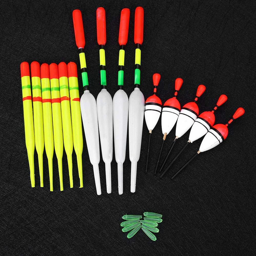 

10Pcs/15pc Fishing Floats Set Buoy Bobber Fishing Light Stick Floats Fluctuate Mix Size Color float buoy For Fishing Accessories