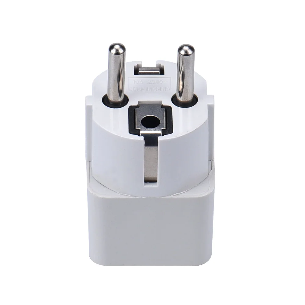 1PC Universal US UK AU To EU Plug USA To Euro Europe Travel Wall AC Power Charger Outlet Adapter Converter 2 Round Pin Socket